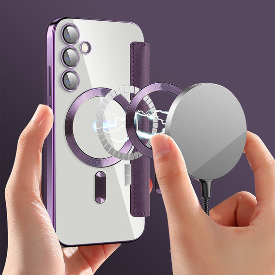 Откидной чехол для Samsung Galaxy S23 FE, RFID Wallet MagSafe CamShield, фиолетовый