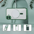 Чохол для iPhone 16 Plus, Electro MagSafe, зелений + Скло на екран