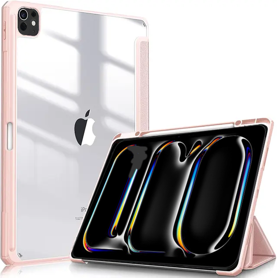 Чохол для Apple iPad Pro 13" 7 gen. 2024 (A2925, Smartcase Hybrid, з місцем для стилуса, рожевий