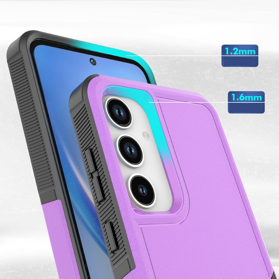 Бронированный чехол для Samsung Galaxy A35 5G, Dual Shockproof, фиолетовый