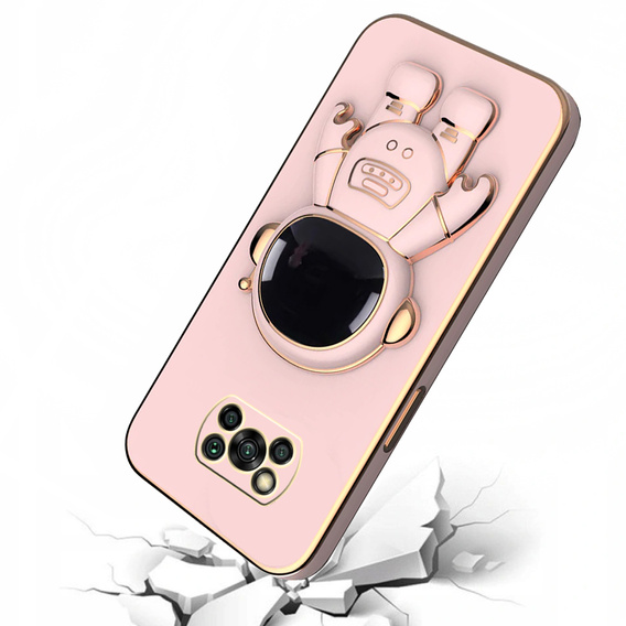 Чoхол до Xiaomi Poco X3 NFC / X3 Pro, Astronaut, рожевий rose gold