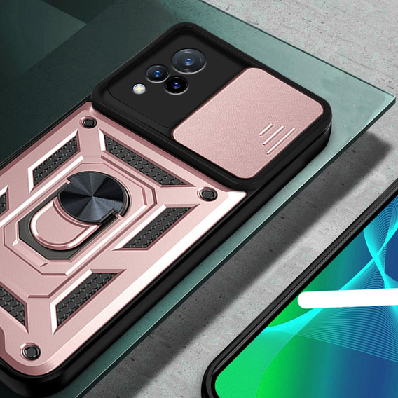 Чохол NOX Camera Slide Vivo V21 5G, CamShield Slide, рожевий rose gold