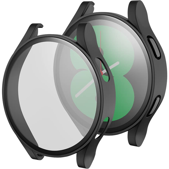 Силіконовий футляр із вбудованим захисним склом до Samsung Galaxy Watch4 40mm, Black