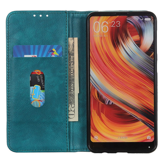 Чехол до Samsung Galaxy S25 Ultra, Wallet Litchi Leather, зелёный