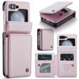 CASEME флип-кейс для Samsung Galaxy Z Flip5 5G, Litchi Wallet, розовый
