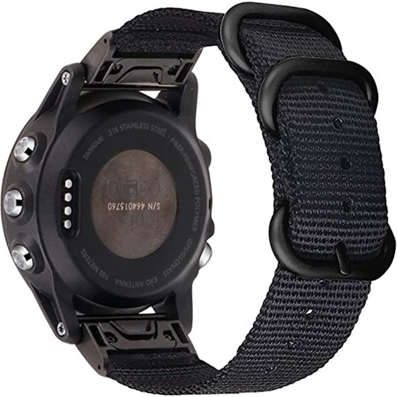Нейлоновый ремешок QuickFit 20mm, Black