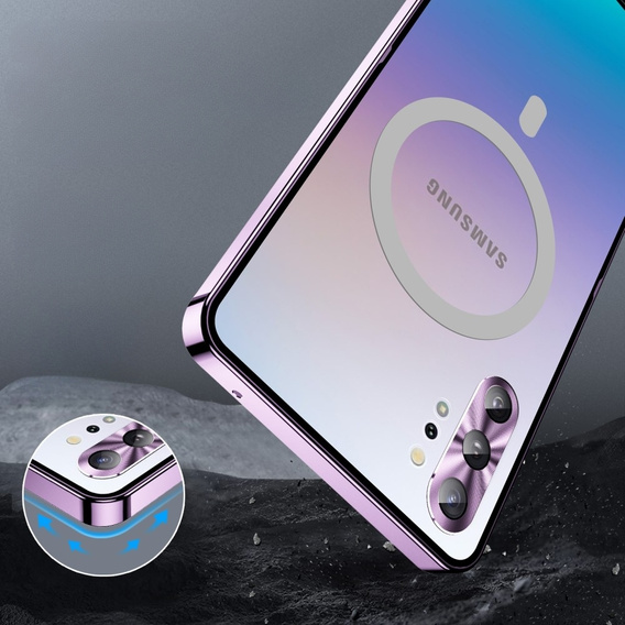 Захисний чохол для камери Samsung Galaxy Note 10+ Plus, CamShield MagSafe, прозорий / фіолетовий