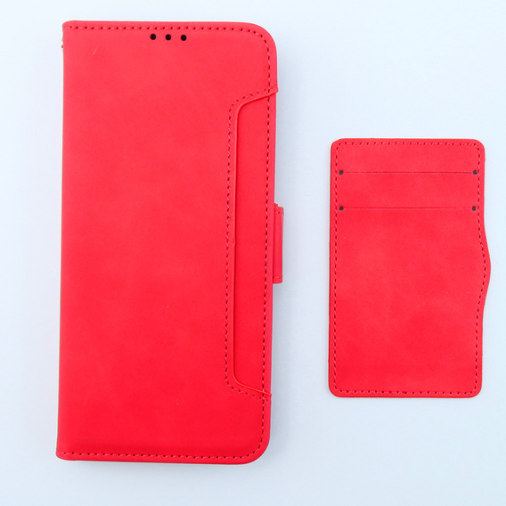 Футляр з клапаном для Xiaomi 13T / 13T Pro, Card Slot, червоний