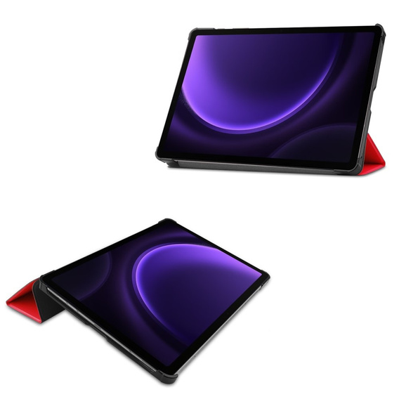 Чехол для Samsung Galaxy Tab S9 FE, Tri-fold, красный