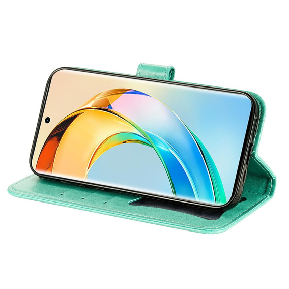 Откидной чехол для Honor Magic 6 Lite 5G, Mandala, зелёный