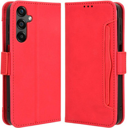 Футляр з клапаном для Samsung Galaxy M55 5G, Card Slot, червоний