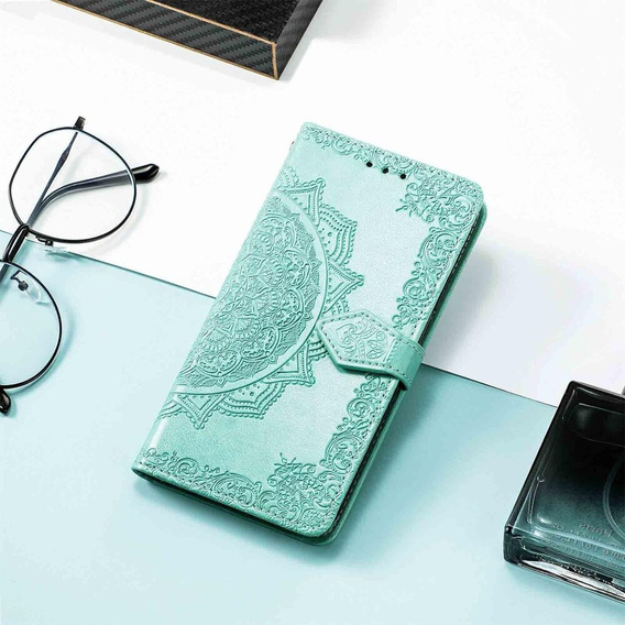 Чохол-книжка для Oppo Reno 11F 5G, Mandala, зелений