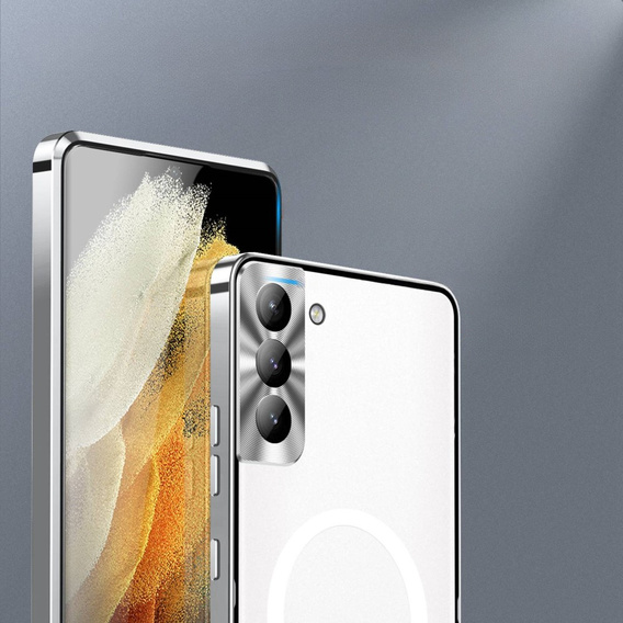 Захисний чохол для камери Samsung Galaxy S21 FE 5G, CamShield MagSafe, прозорий / сріблястий