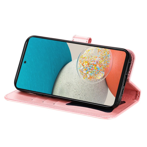 Откидной чехол для Samsung Galaxy A53 5G, Mandala Flower, розовый rose gold