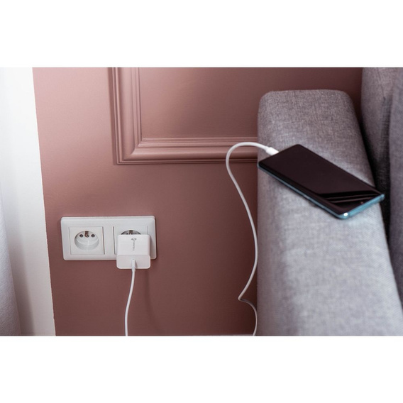 Зарядное устройство Forcell USB-A / 2x USB-C 3.45A GaN 70W PD QC 4.0, серый