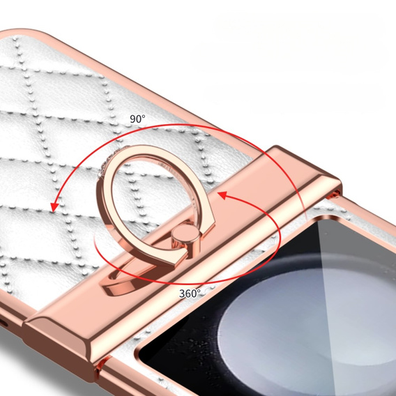 Чехол для Samsung Galaxy Z Flip5 5G, Electro Stitching , белый