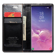 Чохол-обкладинка CASEME для Samsung Galaxy S10+ Plus, Waxy Textured, чорний