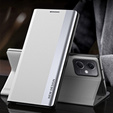 Чохол-книжка для Xiaomi Poco X5 Pro 5G / Redmi Note 12 Pro, Side Magnetic, сріблястий