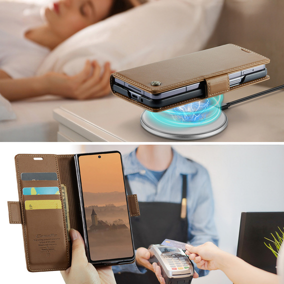 Чохол-розкладачка Litchi Wallet для Samsung Galaxy Z Fold7 5G