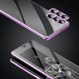 Чохол для Samsung Galaxy S23 Plus, Magnetic Dual Glass, фіолетовий