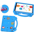 Детский чехол для iPad 10.2" 2021/2020/2019 (9/8/7 gen.) / Air 10.5" 2019 (3 gen.), Cute Patterns, с подставкой, синий