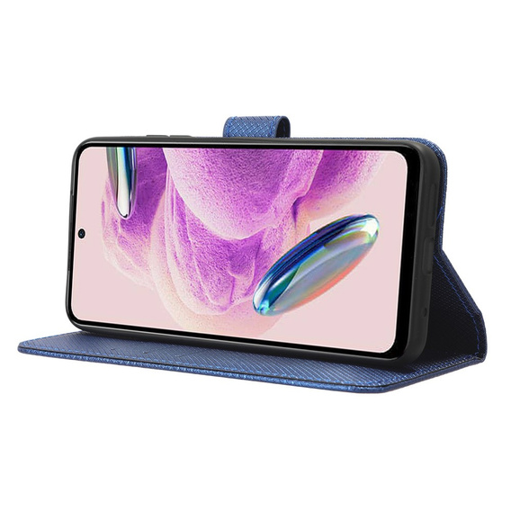 Откидной чехол для Xiaomi Redmi Note 12S 4G, Wallet Smart Magnet, синий