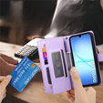 Фліп-чохол на блискавці для Samsung Galaxy A17 5G, Wallet Zipper Pocket, фіолетовий