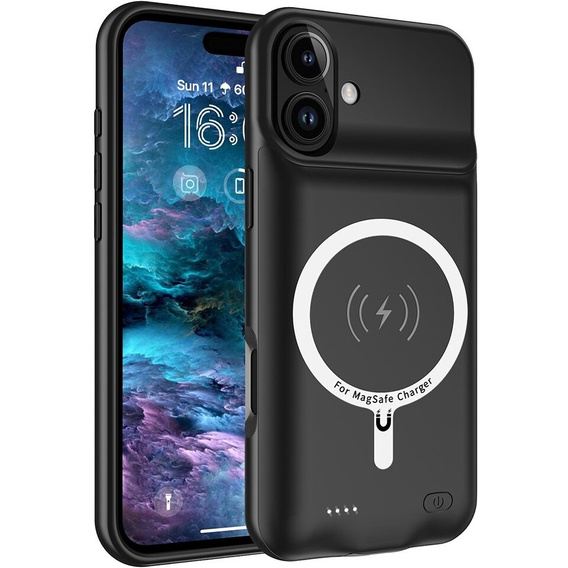 Чехол с батареей 7000mAh до iPhone 13 Pro Max, чёрный