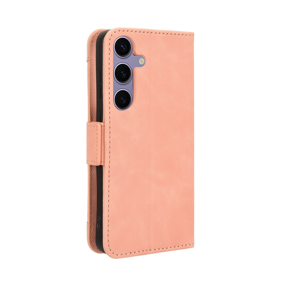 Откидной чехол для Samsung Galaxy S25 FE, Card Slot, розовый