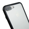 Магнитный задний стеклянный чехол для iPhone 7 Plus / 8 Plus - Black