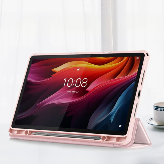 Чехол для Lenovo Tab K11 Plus, Smartcase Hybrid, с местом для стилуса, розовый