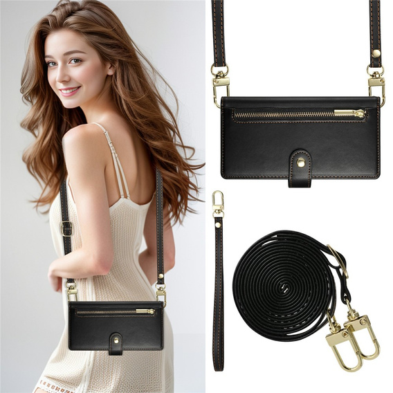 Чохол з клапаном і кишенею на блискавці для Xiaomi Redmi Note 15 Pro Plus 5G