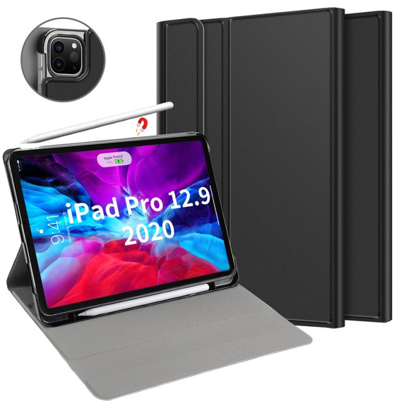 Etui z miejscem na klawiaturę Bluetooth do iPad Pro 12.9 2018/2020 - Black