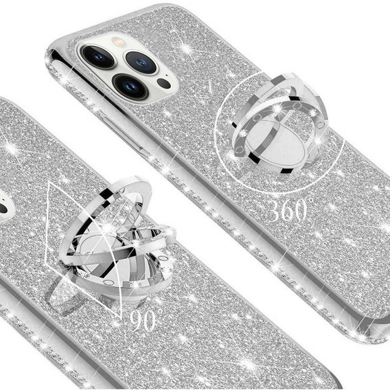 Чехол Bling до iPhone 13 Pro, Silver