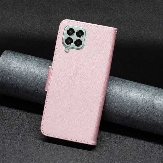 Откидной чехол для Samsung Galaxy M33 5G, Wallet Litchi Magnet, розовый rose gold