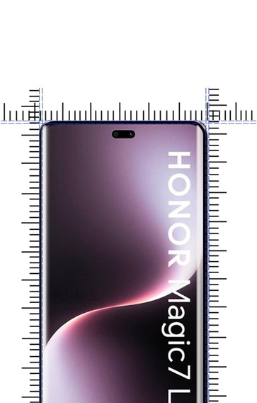 3D загартоване скло для Honor Magic 7 Lite, чорна рамка