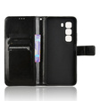 Откидной чехол для Infinix Hot 50 Pro+ 4G, Crazy Horse Wallet, чёрный