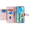 Чохол-книжка для Samsung Galaxy A16, Wallet Zipper Pocket, рожевий