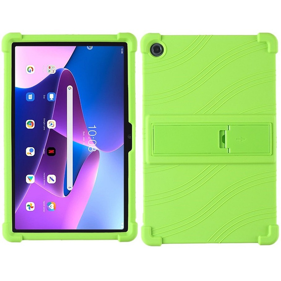 Силиконовый чехол для Lenovo Tab M10 Plus 10.6 Gen 3 TB-125F TB-128F, Impact, бронированный, зелёный