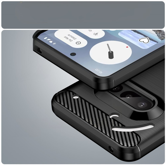 Чoхол до Nothing Phone 3A, Carbon, чорний