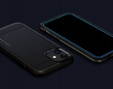 Закалённое стекло с рамкой для монтажа SPIGEN Alm Glas FC iPhone 12 / 12  Pro  (2 штуки)