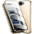 Чохол для iPhone 16E, Magnetic Dual Glass, золотий