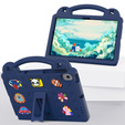 Детский чехол для Lenovo M10 X306 2 Gen / M10 Plus TB-X606 10.3 / Samsung Tab A 10.1 T510/515 / K10 X6C6, Cute Patterns, с подставкой, темно-синий