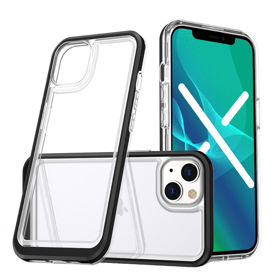 Чехол ERBORD Hybrid Frame для iPhone 13 mini, Чёрный