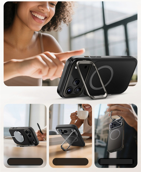 Чехол Supcase для iPhone 17 Pro Max, IBLSN Ares Fip Magsafe, черный