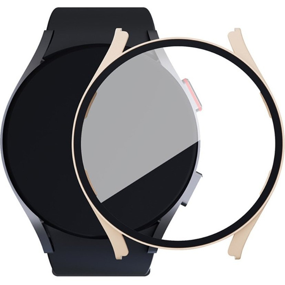 Силиконовый футляр со встроенным защитным стеклом до Galaxy Watch5 40mm, Pink