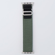 Нейлоновый ремешок для Apple Watch 1/2/3/4/5/6/7/8/SE/ULTRA 42/44/45/49 мм, зелёная / чёрный