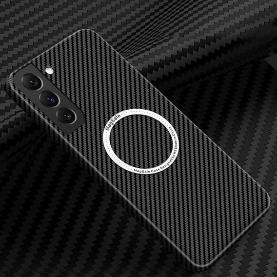 Чехол до Samsung Galaxy S21 Plus, Magsafe Slim Carbon, чёрный