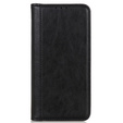 Чехол до Xiaomi Redmi Note 13 Pro 4G / Xiaomi Redmi Note 14S / Xiaomi Poco M6 Pro 4G, Wallet Litchi Leather, чёрный