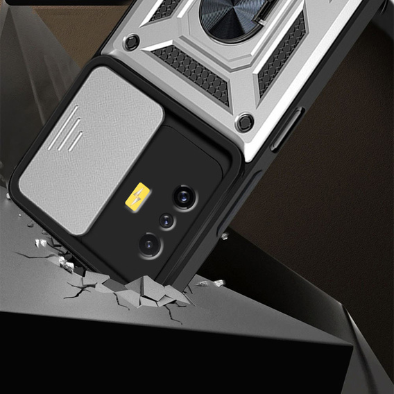 Чохол NOX Camera Slide Xiaomi Poco F4 GT, CamShield Slide, срібло